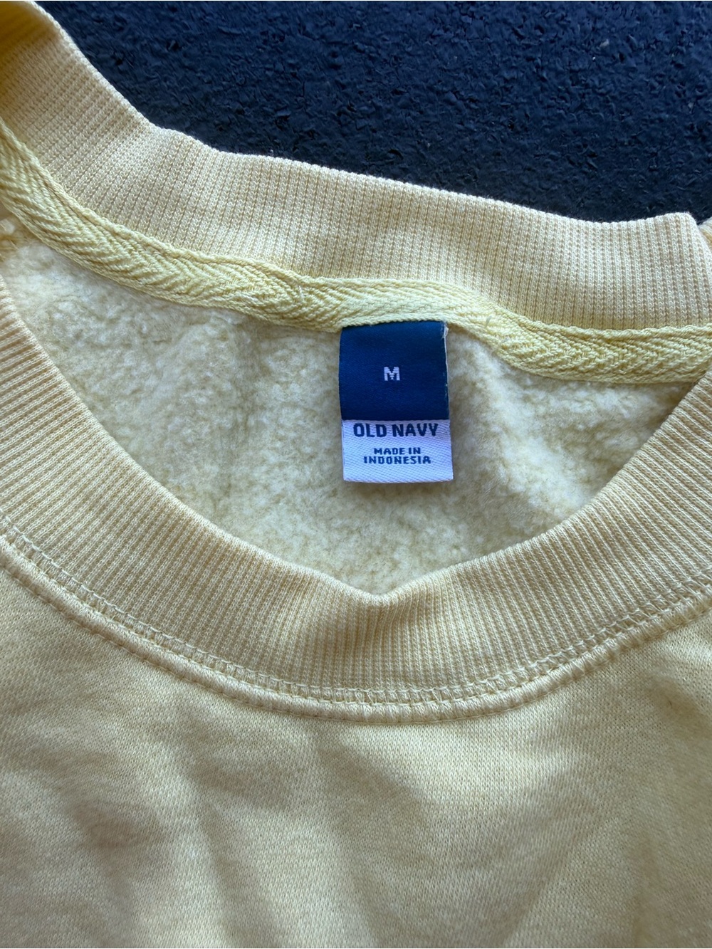 Old Navy Soft Yellow Crewneck Sweatshirt with Equality Graphic - Picture 3 of 3